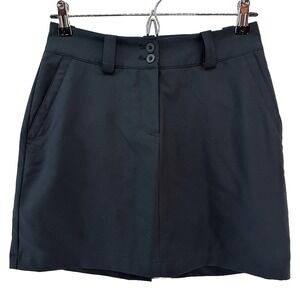 NIKE GOLF‎ Dri-Fit Athletic Mini Skirt Skort • 2 • black